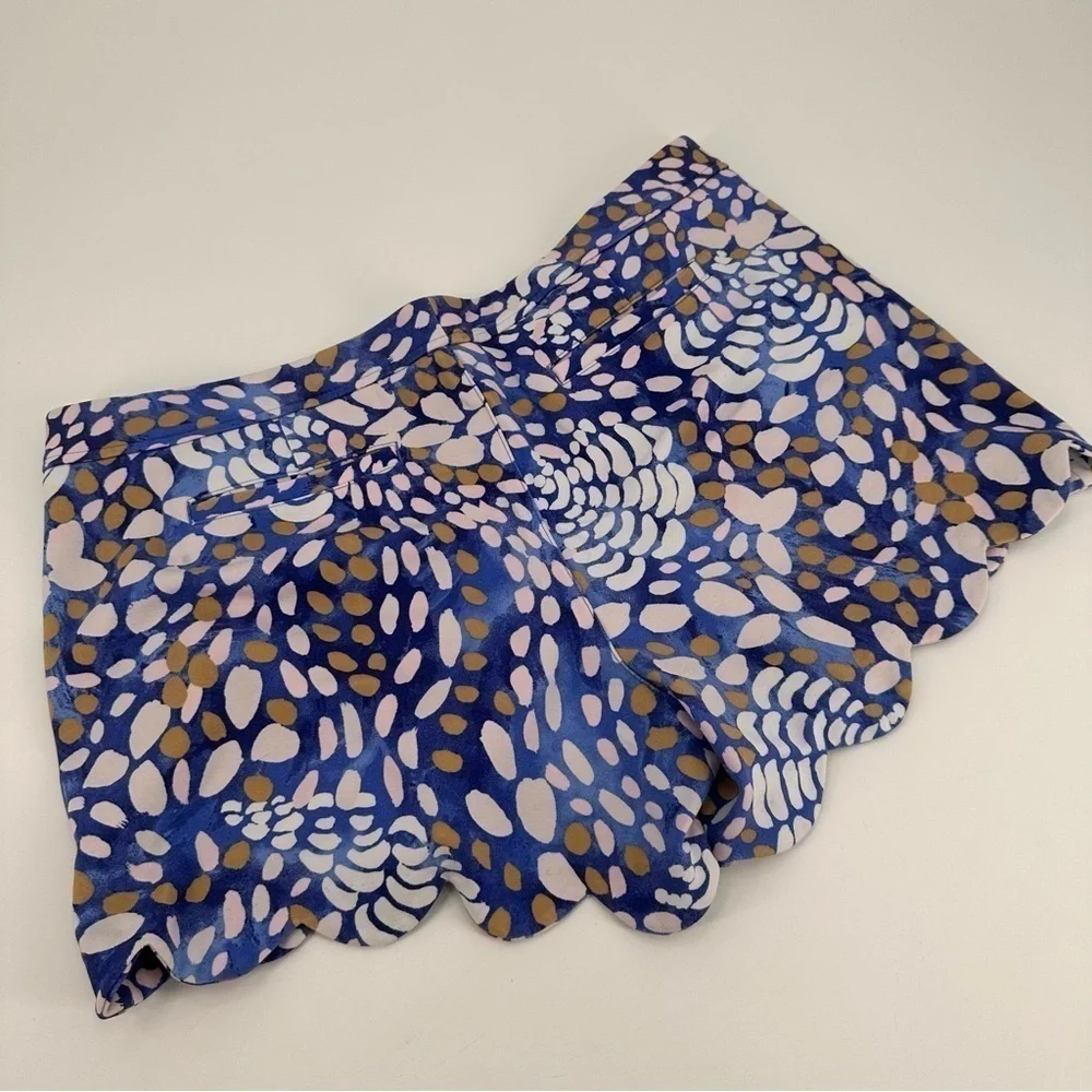 Lilly Pulitzer Stretch Buttercup 5” Beckon Blue Sparking Grotto Shorts Size 16